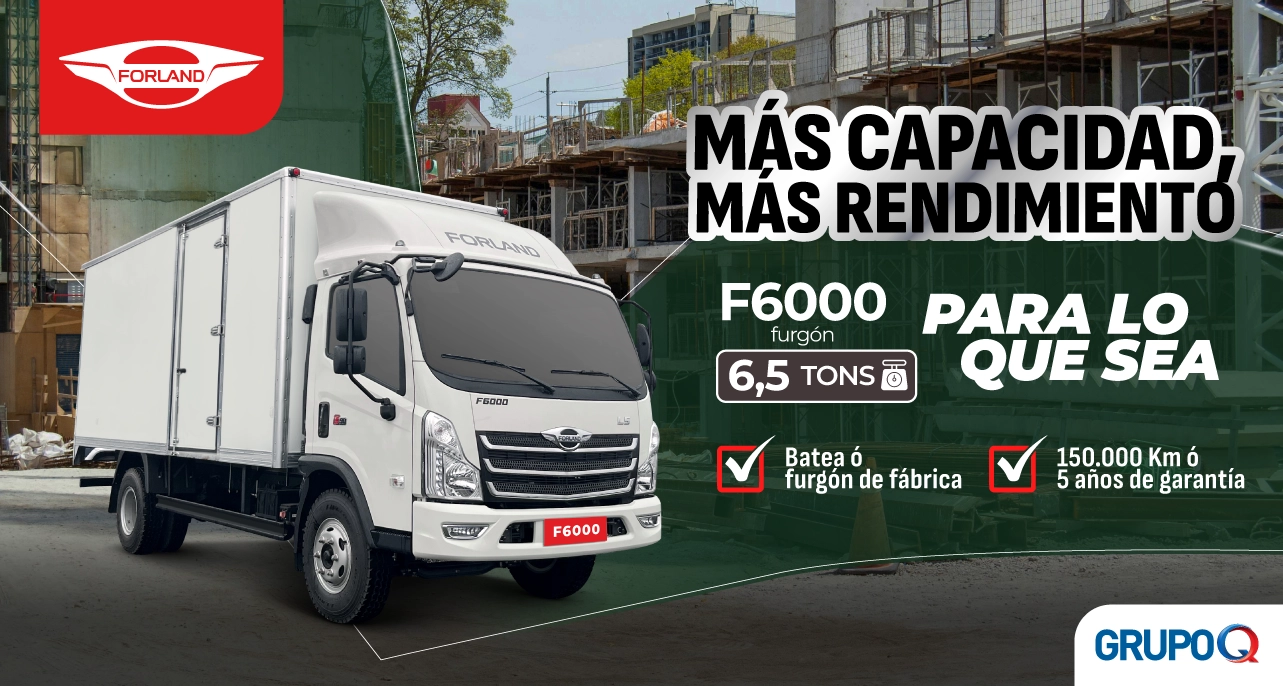 Forland F6000 FURGÓN Costa Rica - Para lo que sea - Furgón incluida de fábrica - Garantía 5 años o 150000 km - Grupo Q