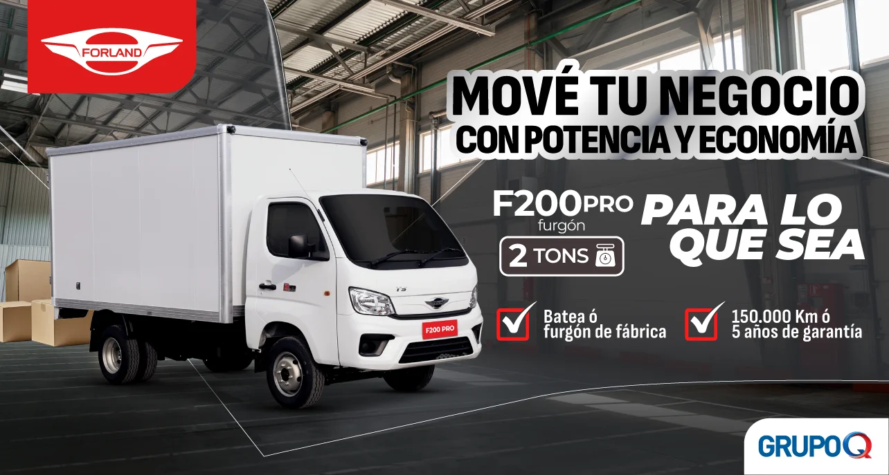 Forland F200 PRO FURGÓN Costa Rica - Para lo que sea - Capacidad de carga 2 TON - Furgón incluida de fábrica - Garantía 5 años o 150000 km - Grupo Q