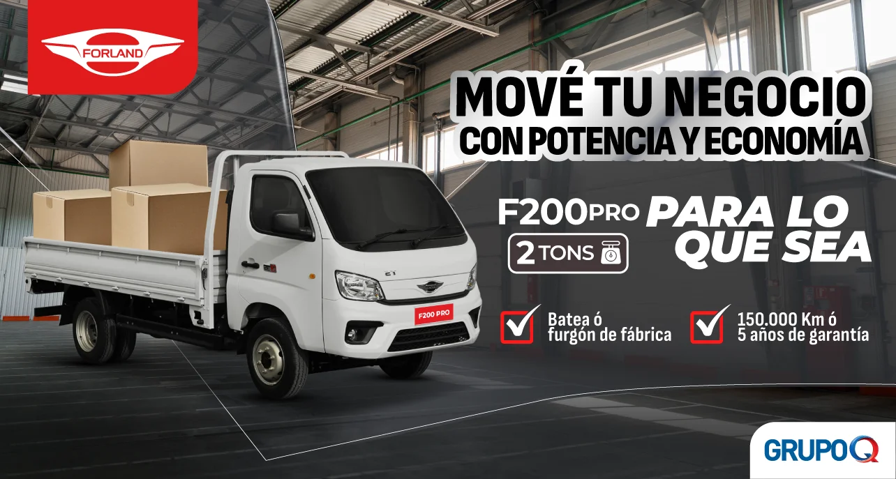 Forland F200 PRO Costa Rica - Para lo que sea - Capacidad de carga 2 TON - Batea incluida de fábrica - Garantía 5 años o 150000 km - Grupo Q