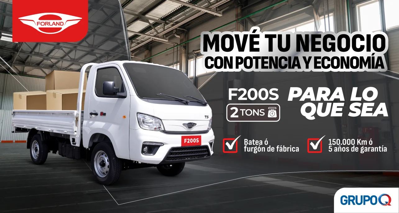 Forland F200 S Costa Rica - Para lo que sea - Capacidad de carga 2 TON - Batea incluida de fábrica - Garantía 5 años o 150000 km - Grupo Q