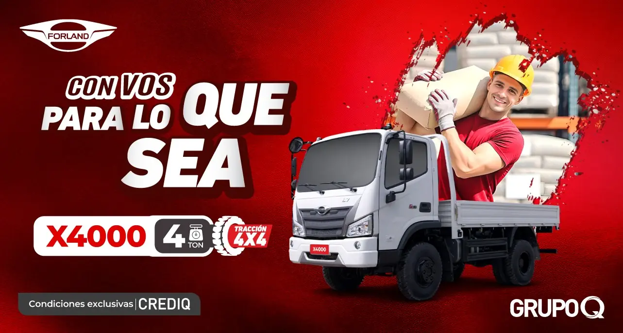 Forland Costa Rica | X4000 4TON Tracción 4x4 | Vehículos comerciales de calidad